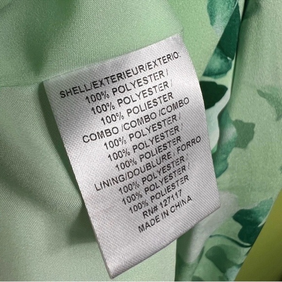 Badgley Mischka Lace-Trimmed Floral Shirtdress size 10 great condition - Picture 6 of 10